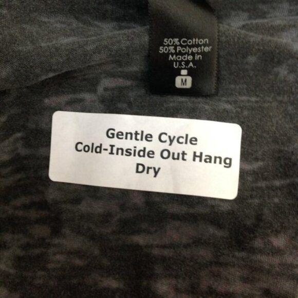 LAST ONE! Cowgirl Tuff‎ Gray Burn Out Victory Cross V Neck Western T Shirt NWT - Picture 8 of 10